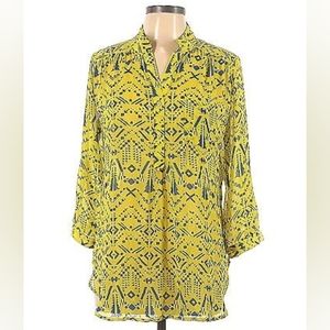 Xtaren 3/4 sleeve button-down shirt